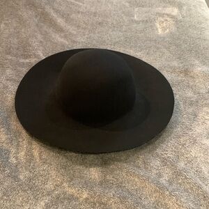 Ann Taylor Black Wide-Brim Hat